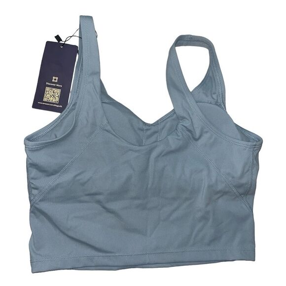 Women’s Padded Athletic Longline Sports Bra - Picture 3 of 5